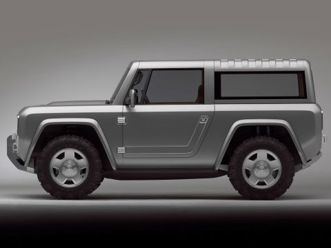 1996 Ford Bronco - This silver SUV is shown from the side against a neutral background.