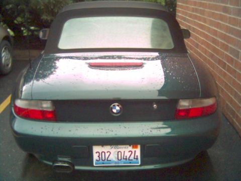 1996 BMW Z3 - trunk is de-badged except for the roundel, Remus exhaust and clear corner lights