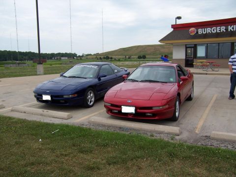 1996 Ford Probe - Chris Zammit's blue PGT and my PGT