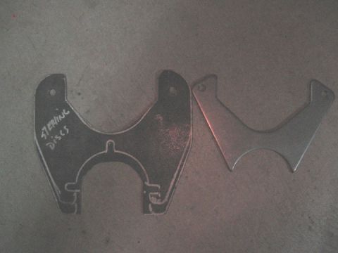 1994 Ford Bronco - my bracket against the AA manufacturing bracket for a universal application