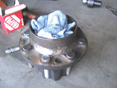 1994 Ford Bronco - grinding required to get chevy rotor to fit on back of sterling hub