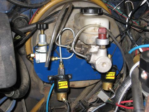 1994 Ford Bronco - Custom brake system components are visible, including a master cylinder and pressure switch.