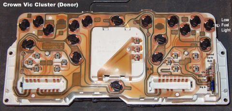 1983 Ford Bronco - '92-up Crown Vic clusters (and probably MANY others) have a factory 5-terminal "anti-slosh module" inserted in the back which doe…