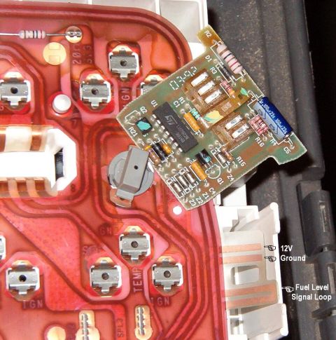 1983 Ford Bronco - The truck cluster is ready to have the module with only 3 modifications: 1) the sender loop, which extends past the rest of this flap, can…