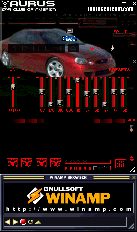 1993 Ford Taurus - A red car is shown with a digital overlay, various text and graphic elements.