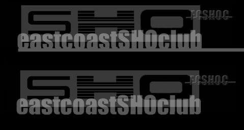1993 Ford Taurus - Emblems and text related to the East Coast SHO Club.