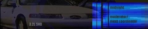 1993 Ford Taurus - Front view of a 1993 Ford Taurus SHO, showing the '3.2L SHO' badge.