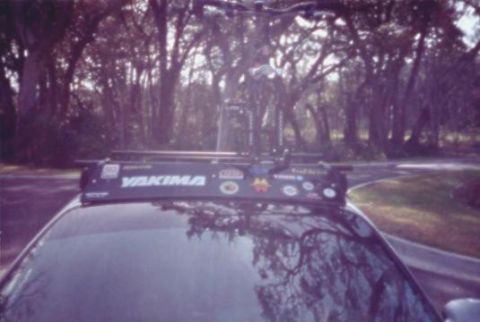 1998 Ford Taurus - My Yakima bike rack and Schwinn Mesa GSX