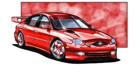 1998 Ford Taurus - Sketch done by Art