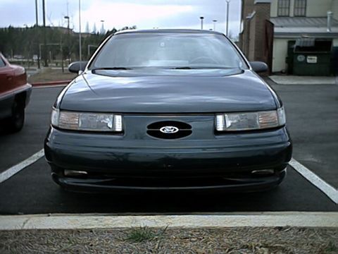 1998 Ford Taurus - Front of a green Gen. 2 SHO. 3/15/02
