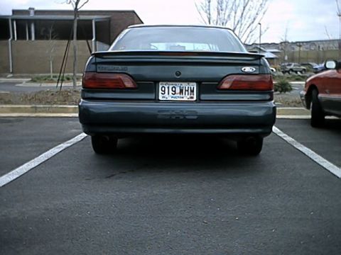 1998 Ford Taurus - Rear of green SHO. 3/15/02