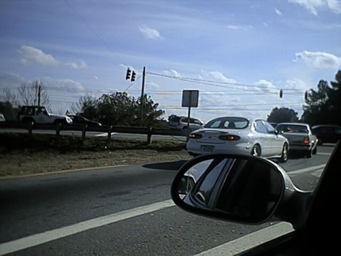1998 Ford Taurus - Pic I took while driving around town. White Gen. 3 SHO. 3/16/02