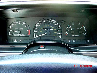 1998 Ford Taurus - Picture of the guage cluster out of a 1991 SHO
