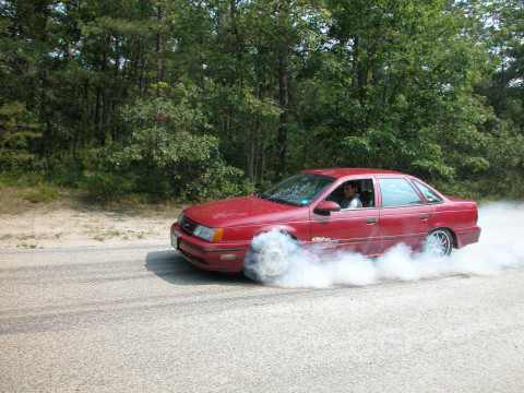 1998 Ford Taurus - NJSHOfear's 1st generation SHO laying down some rubber