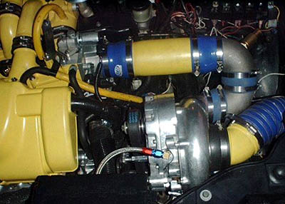 1998 Ford Taurus - Carter Arkan's blown Gen. 3 SHO; close up of blower