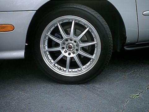 1998 Ford Taurus - Pic of my 17" Prime 134 tuner wheel. 3/18/02