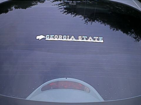 1998 Ford Taurus - Pic of my Georgia State decal on the back windshield. 3/20/02