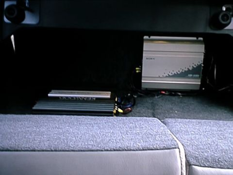 1998 Ford Taurus - Picture of my Kenwood 4-channel amp and my Sony 4-channel amp