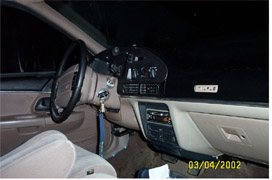 1993 Ford Taurus - Interior side-shot, night.