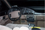 1993 Ford Taurus - Interior head-on, night. (mid)