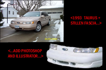 1993 Ford Taurus - What happenes when you take your car, and a Stillen fascia?