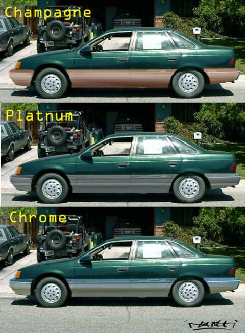 1993 Ford Taurus - Color changin'...
