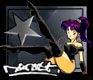 1993 Ford Taurus - Illustration of a cartoon woman with purple hair and a star graphic.