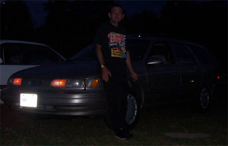 1993 Ford Taurus - Al (mufflerman) and his Taurus wagon, with carbon metallic brakes, which Michelle and I found out about the hard way! Al is ex-British mili…