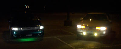 1993 Ford Taurus - ...and this is Justin's Sable and my Taurus, ready to roll on some imports.