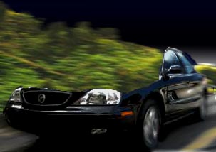 1993 Ford Taurus - The topless Sable was darkened using the Contrast/Brightness tool in the Adjust menu on the top of PS's screen. (Whoo baby! Take it ALL off…