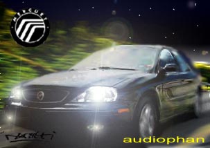 1993 Ford Taurus - After you have flattened the image, you can add the Lens Flare, and I added in Mike's callsign, "audiophan", the Mercury logo, and my tag.…