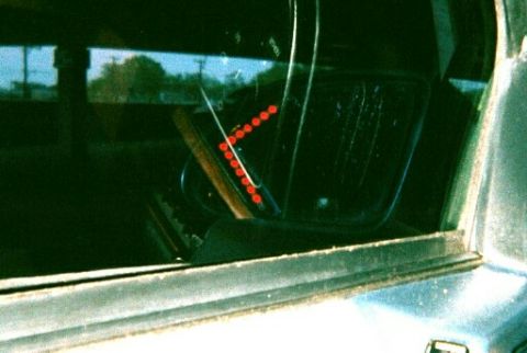 1991 Ford Taurus - mirror signal from the inside