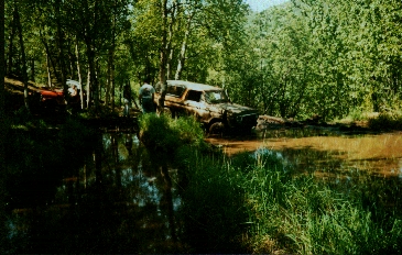 1978 Ford Bronco - This was after about 45 minutes of winching, yanking and cussing - on the heepers end of things