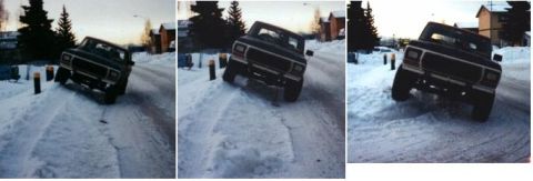 1978 Ford Bronco - A snowbank I often played on in my old neighborhood - Mt View