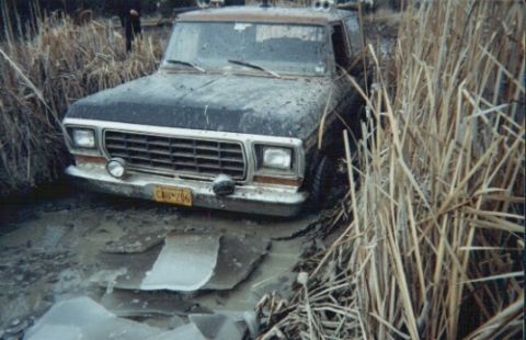1978 Ford Bronco - Inch thick ice sure didn't help any, either