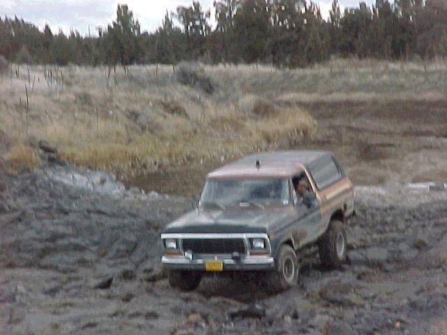 1978 Ford Bronco driving off-road
