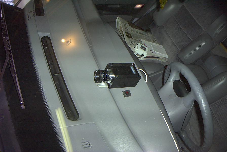 Dash mt'd camera,  just power goin to them all in these pics,  didnt hook up the transmitter.