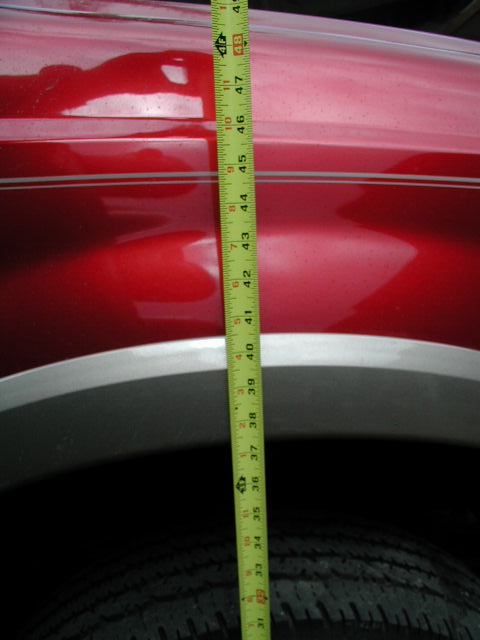 2001 Ford Excursion - Height before new spings installed