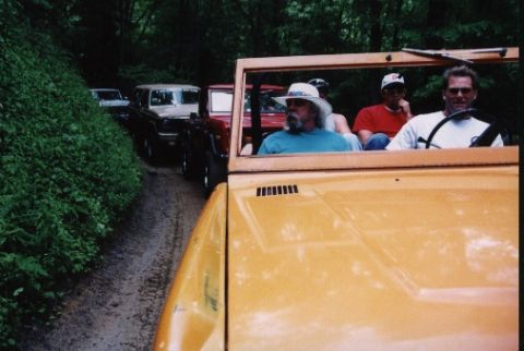 1987 Ford Bronco - Ready to hit the trail. This was a group of 'stockers'. Rick & Brad are along for support.