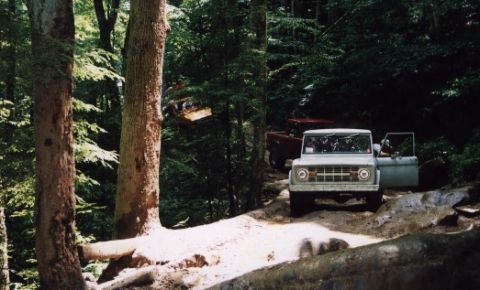 1987 Ford Bronco - The EBs come through here w/ their 14" narrower bodies unscathed.