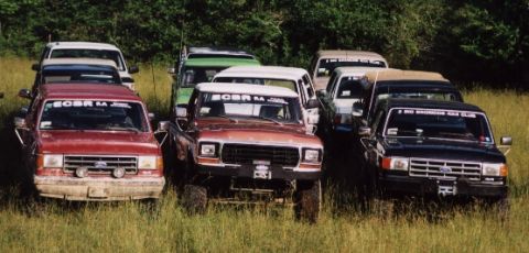 1987 Ford Bronco - And look at all these beautiful Big Broncos! Three of us are on the Front Row, including Bill Capers & myself!