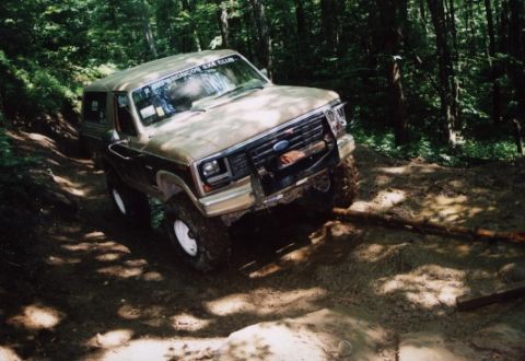 1987 Ford Bronco - Brown Bull underway