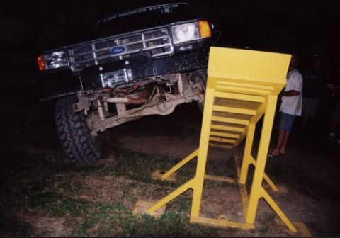 1987 Ford Bronco - Front view of my rig on ramp.