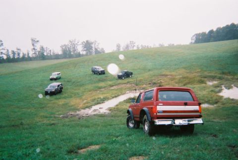 1987 Ford Bronco - Next, around to the mud pits. Here's Jason overlooking them.