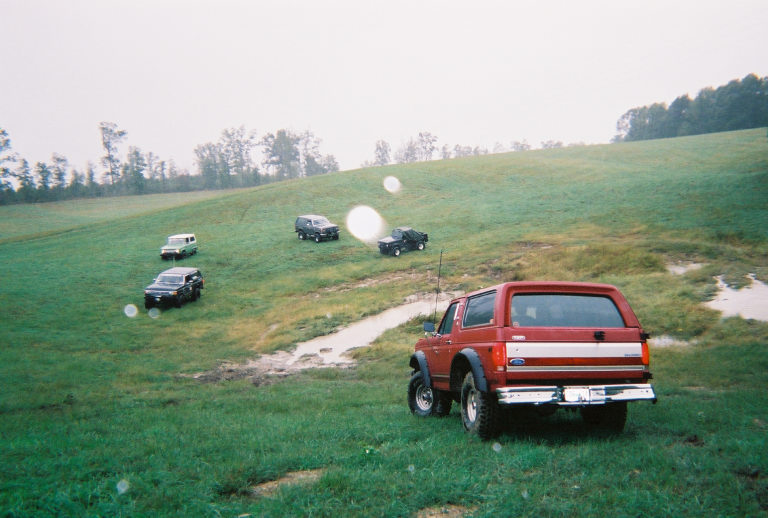 Next, around to the mud pits.  Here's Jason overlooking them.