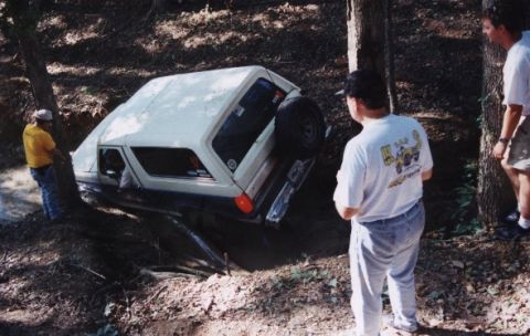 1987 Ford Bronco - Brad Miller somehow manages to get through "Bents and Dents" unharmed. Way to go, Brad!