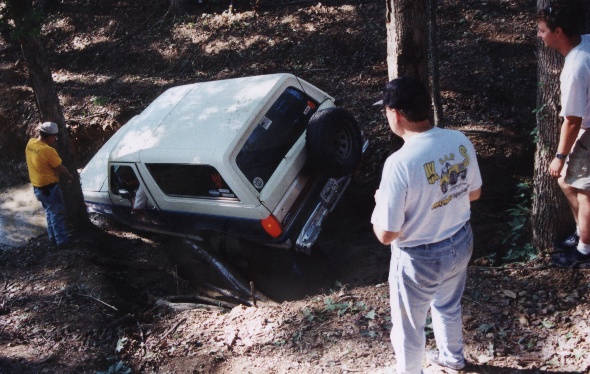 Brad Miller somehow manages to get through "Bents and Dents" unharmed.  Way to go, Brad!