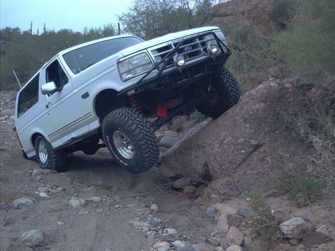 1979 Ford Bronco - Dustin posing