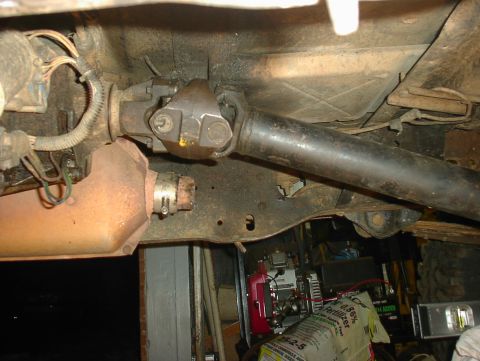 1989 Ford Bronco - As level as I can get horizontally to give a good idea of what kind of angle to expect with a similar truck after a 6 inch lift.