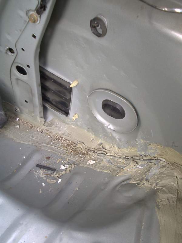 Right Inside Fender and Bottom - Hammered Out